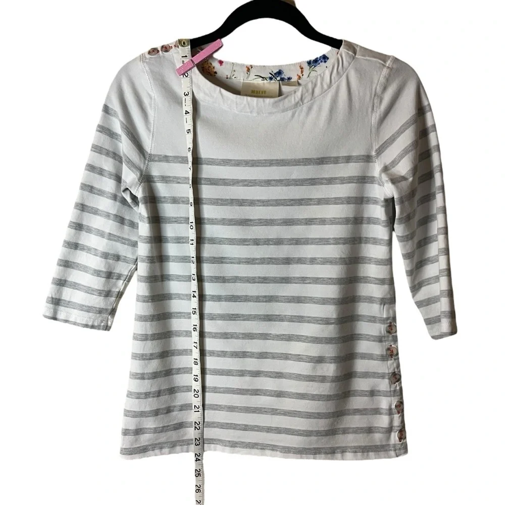 Maeve by Anthropologie striped button-detail top size XS - Picture 8 of 12